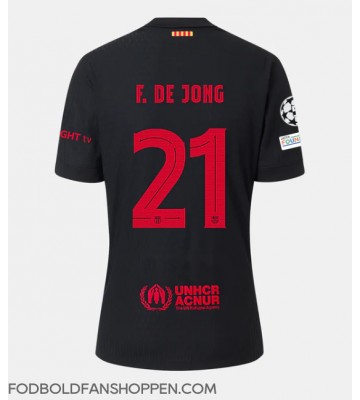 Barcelona Frenkie de Jong #21 Udebanetrøje 2024-25 Kortærmet